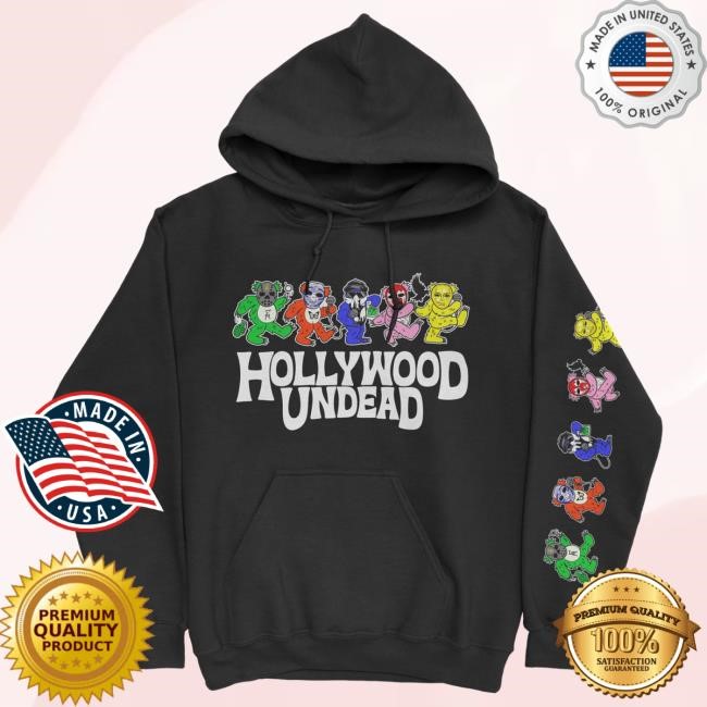 Official Hollywood Undead Merch Store Un-Dead Head Hood (Black) HollywoodUndead