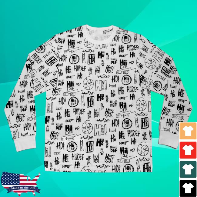 White Multi Logo Print Long Sleeve Shirt 2023