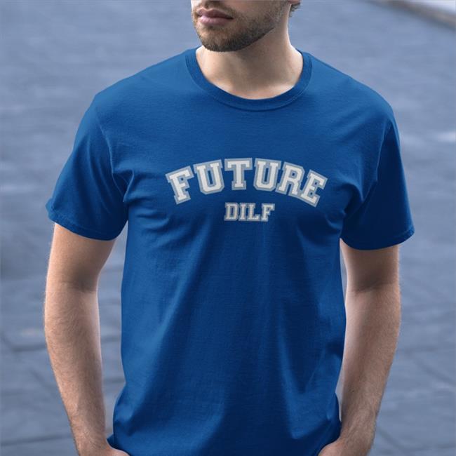 Sadiecrowell Merch Future Dilf Navy Tee Shirt