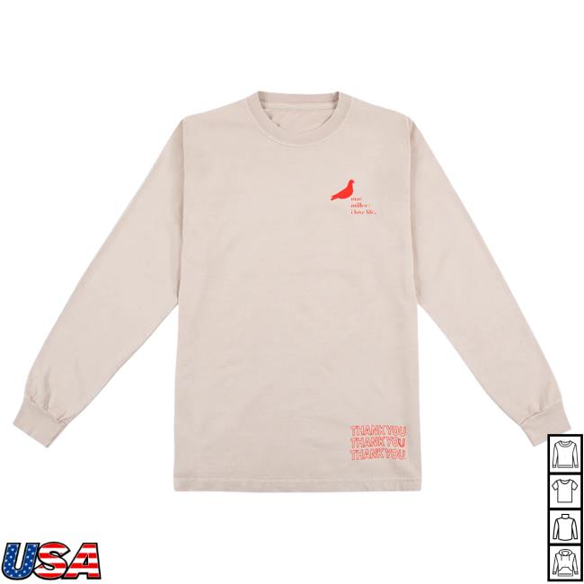 Official Mac Miller Merch Store Mac Miller Thank You Long Sleeve T Shirt Mac Miller Clothing Apparel Shop MacMiller