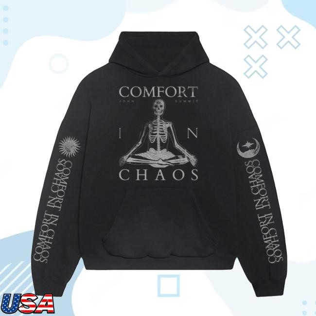 John Summit Official Merch Clothing John Summit Comfort In Chaos Tracklist Hoodie Retro