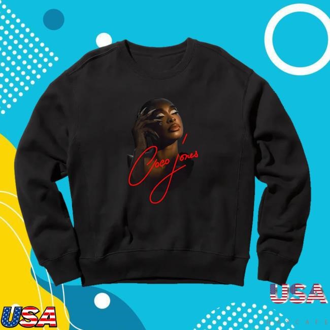 Coco Jones Photo Sweatshirt on Black