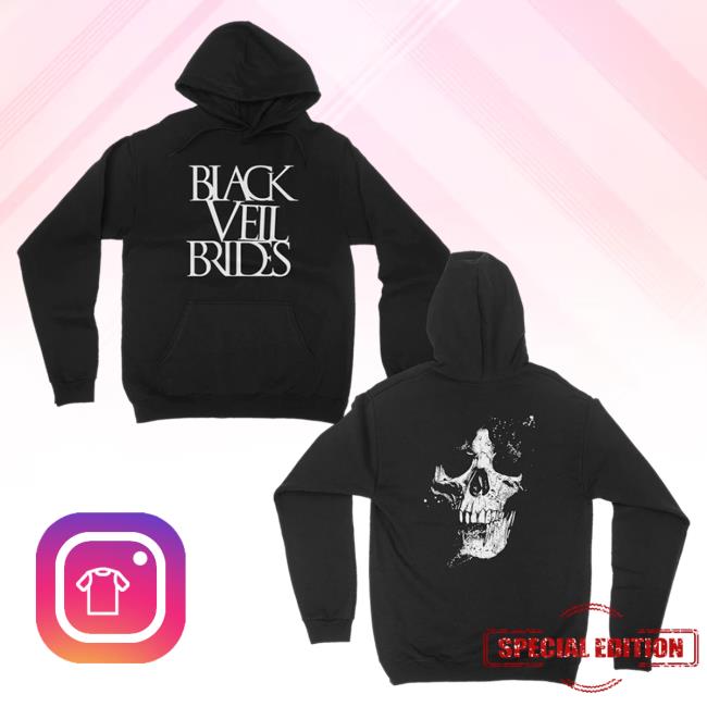 Official Black Veil Brides Merch Store Black Veil Brides Skull Sweatshirts Black Veil Brides Clothing Shop