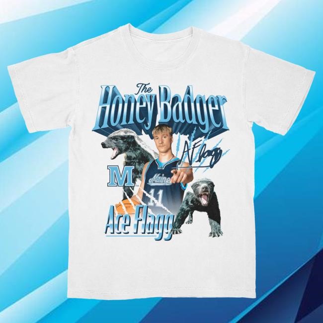 Official Nil Store Merch Shop White "The Honey Badger" Crew Neck Sweatshirt