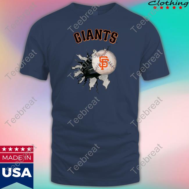 Official Men's San Francisco Giants Tiny Turnip Baseball Long Sleeve Tee