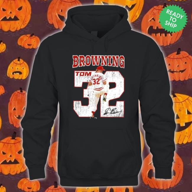 Tom Browning Mr Perfect Baseball Player Signature Sweaters