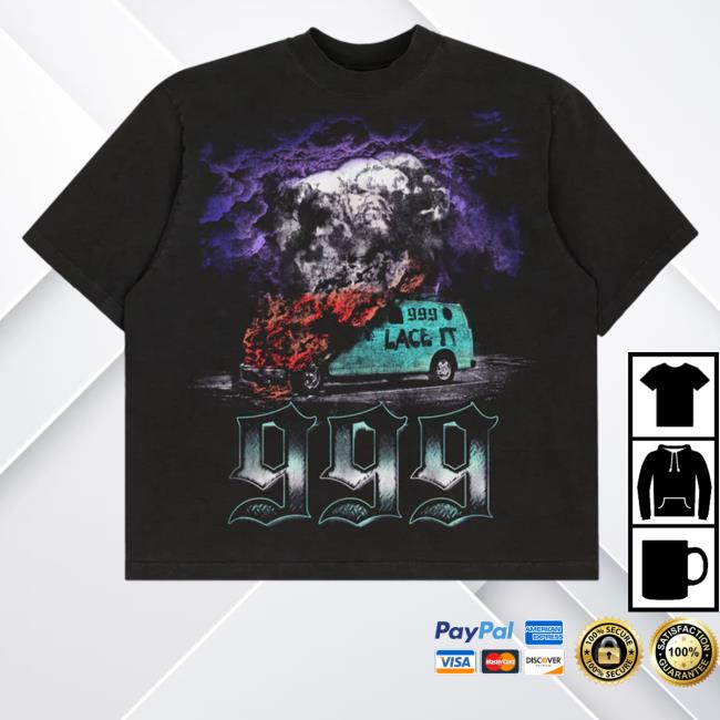 Official Juice Wrld Merch Tpne Van Black T Shirt 999Club
