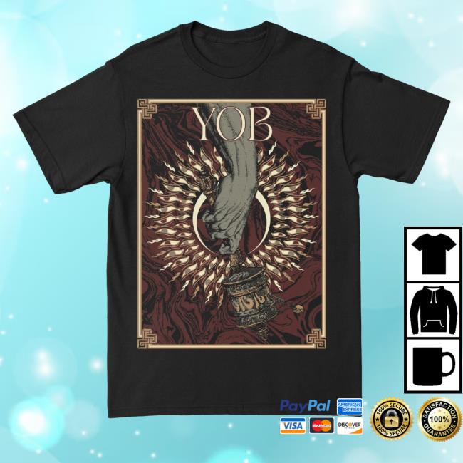 Official Yob Merch Yob "Prepare The Ground" Black Tee Shirt Deathwishinc