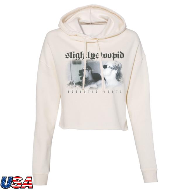 Official Slightly Stoopid Merch Store Shop Slightly Stoopid Acoustic Roots Crop Crewneck SlightlyStoopid