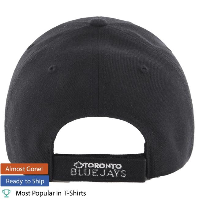 Official MLB Shop Men's Toronto Blue Jays '47 Black MVP Adjustable Cap Toronto Blue Jays Merch