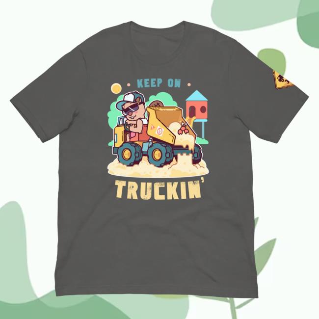 Official Pretend Again Keep on Truckin' T-Shirts Grey (OwO / Oh Woah Shirt)