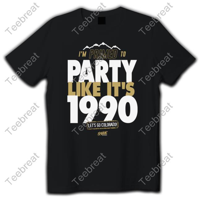 Official Primed to Party Like It's 1990 T-Shirt for Colorado College Fans Long Sleeve Tee