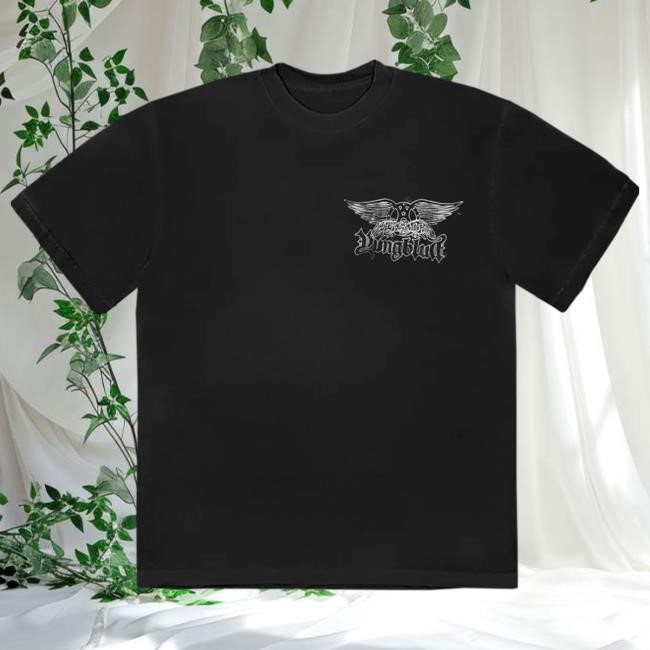 Official Aerosmith Merch Store Aerosmith & Yungblud - One More Time Black Shirts
