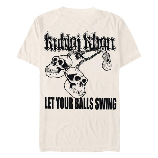 Kublai Khan - Let The Balls Swing Short Sleeve Tee Kublai Khan TX