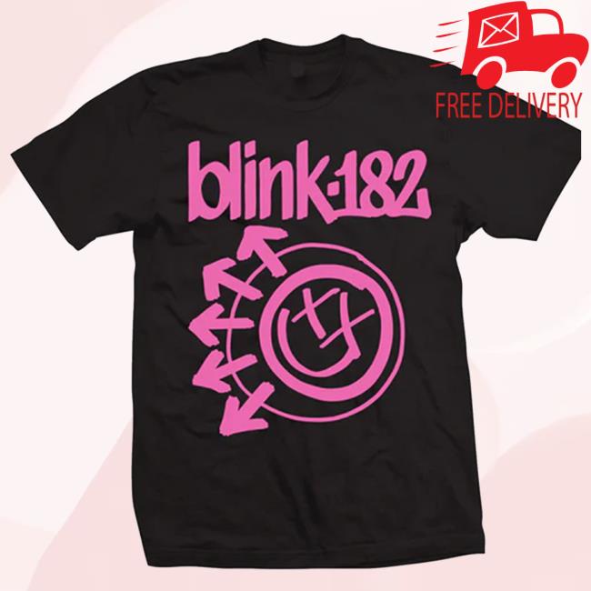 Blink-182 ONE MORE TIME... Pink Logo Shirt