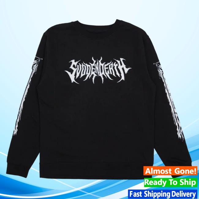 Official Svdden Death Merch Svdden Death X 7 Black Blades Collab Crewneck Svddendeath
