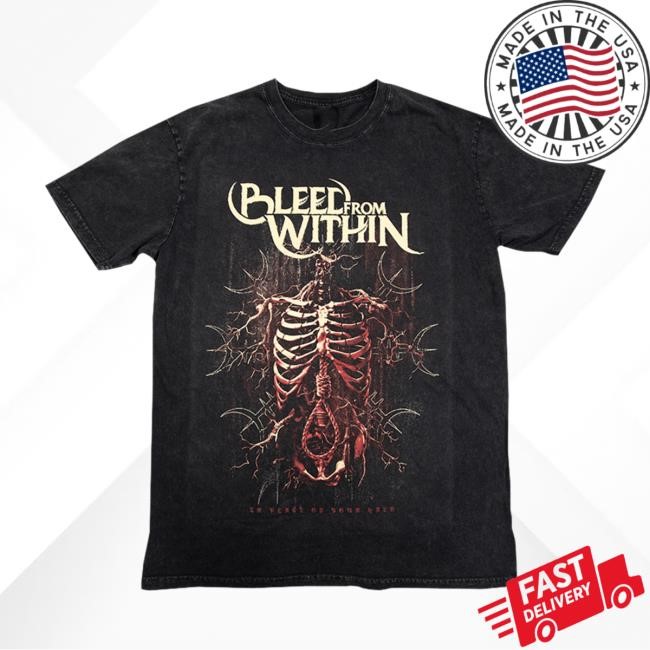In Place Of Your Halo Stonewash T Shirt - Bleed From Within