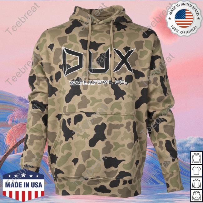 Official Dux Waterfowl Co Dux Hd Thermal Old School Camo Tie Dye AOP Crew neck Sweatshirt 3D All Over Print Duxwaterfowl