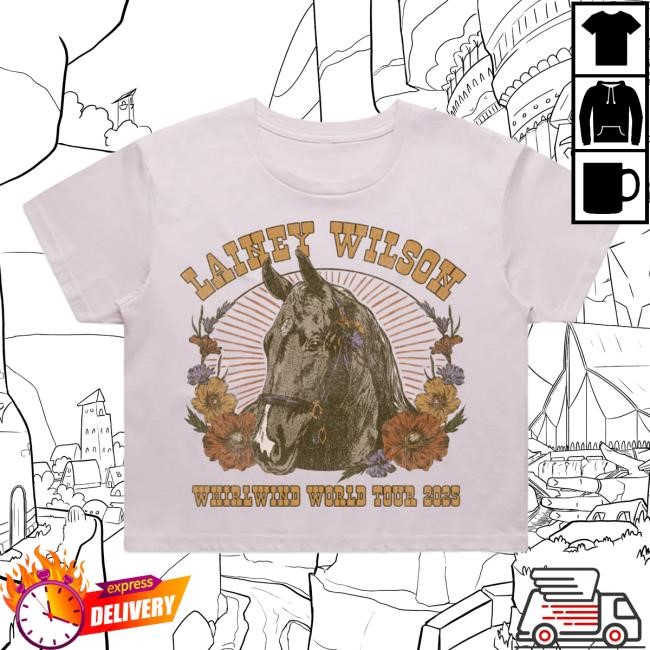 Lainey Wilson Whirlwind World Tour Crop Hot Shirt