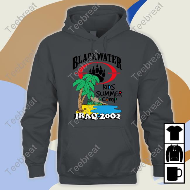 Kids Summer Camp Black Water Shirt