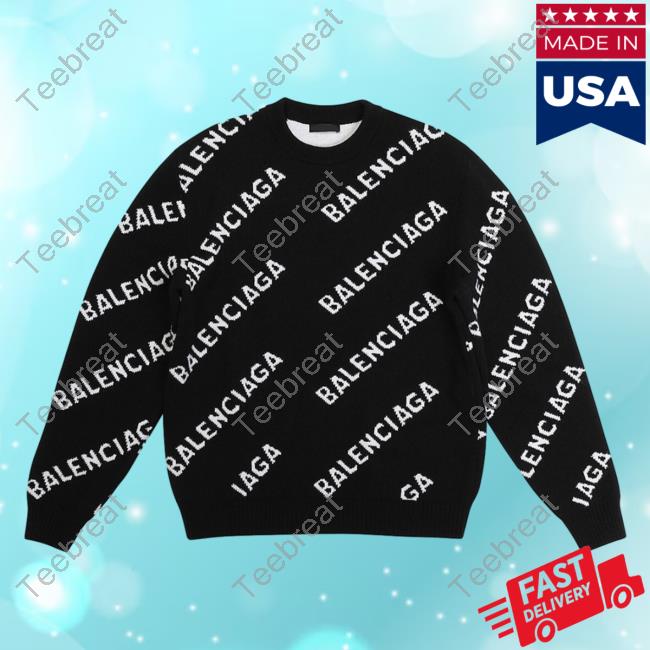 Official Saks Fifth Avenue Clothing Store Shop Balenciaga Allover Logo Black White AOP Shirt 2023 3D All Over Print Saksfifthavenue