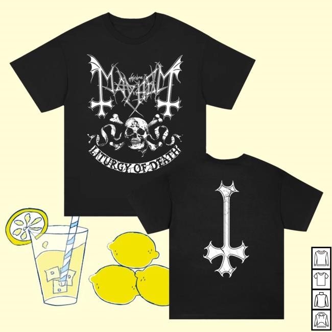 Official Mayhem Band Omega Skull Tshirt (Black)
