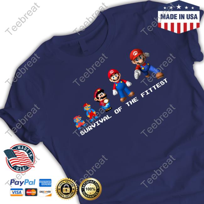Super Mario Survival Of The Fittest Shirt