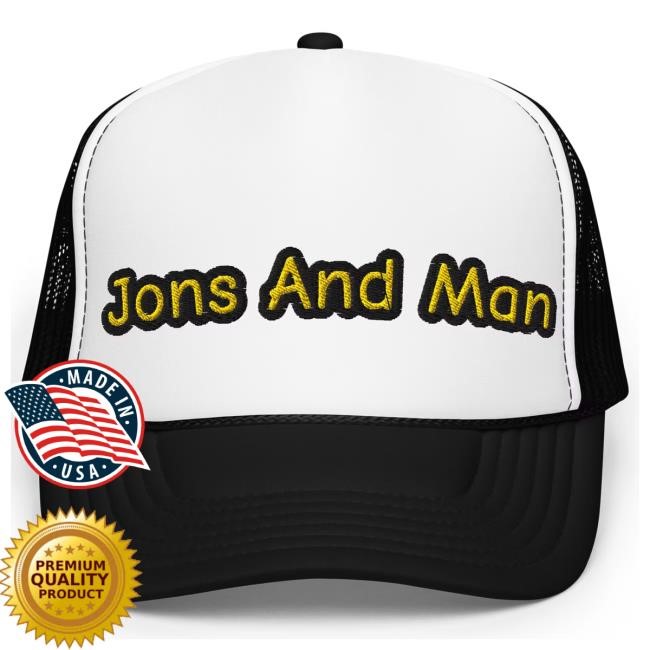 Official Jon Sandman Jons And Man Meme Cap Black / White / Black Official Jon Sandman Jons And Man Meme Hat Black / White / Black