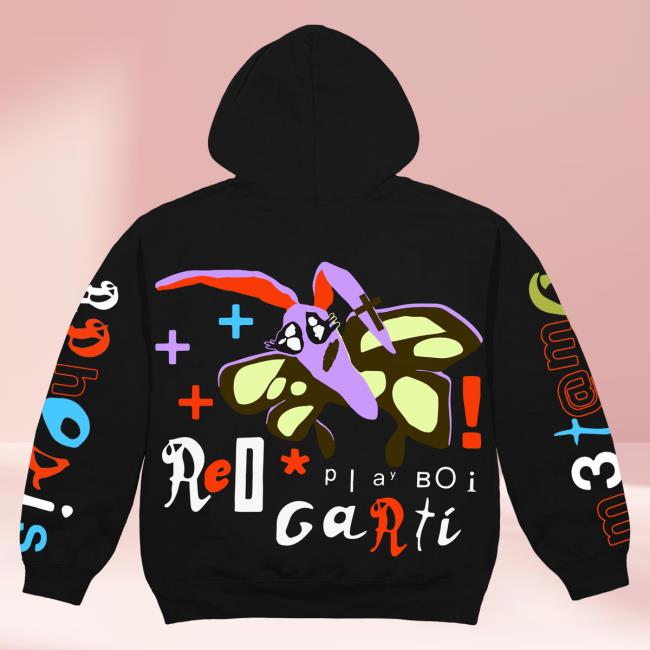 Official Playboi Carti Merch Playboi Carti X Cpfm 4 Wlr M3tamorphosis Crew neck Black PlayboiCarti Clothing Shop Store