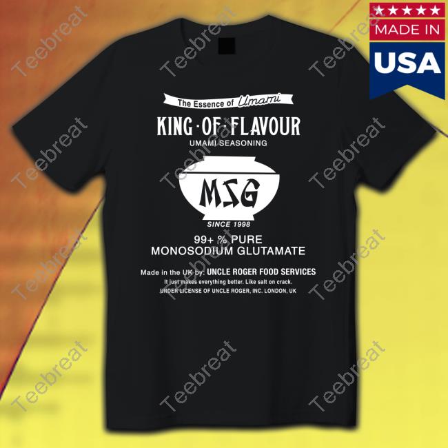 Uncle Roger Merch Msg Haiyaa Special King Of Flavour Umami Seasoning 99+% Pure Monosodium Glutamate Hoodies