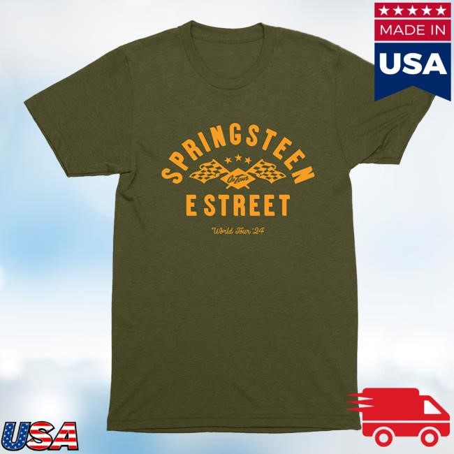 Springsteen & The E-Street Band Arch Flags 2024 World Tour New Tee – Bruce Springsteen