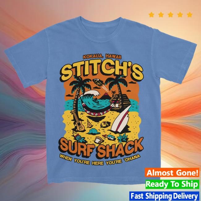Official The Lost Bros Stitch’s Surf Shack New Shirt