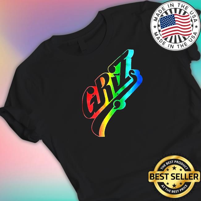 Official GRiZ Essentials Rainbow Swoop Logo T-Shirt