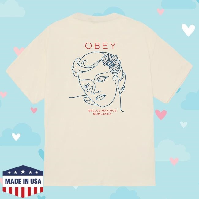 Official Obey Clothing Bella Maximus Classic Hot Shirt