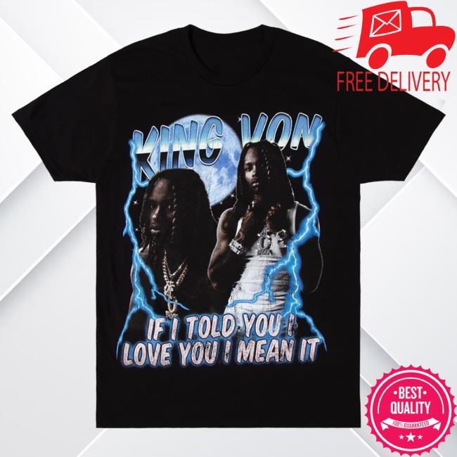 Official King Von Merch Store Beaming Popover Shirt Black King Von Apparel Clothing Shop KingVon