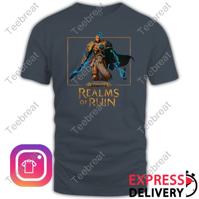 Warhammer Merch Warhammer Age Of Sigmar: Realms Of Ruin White T-Shirt