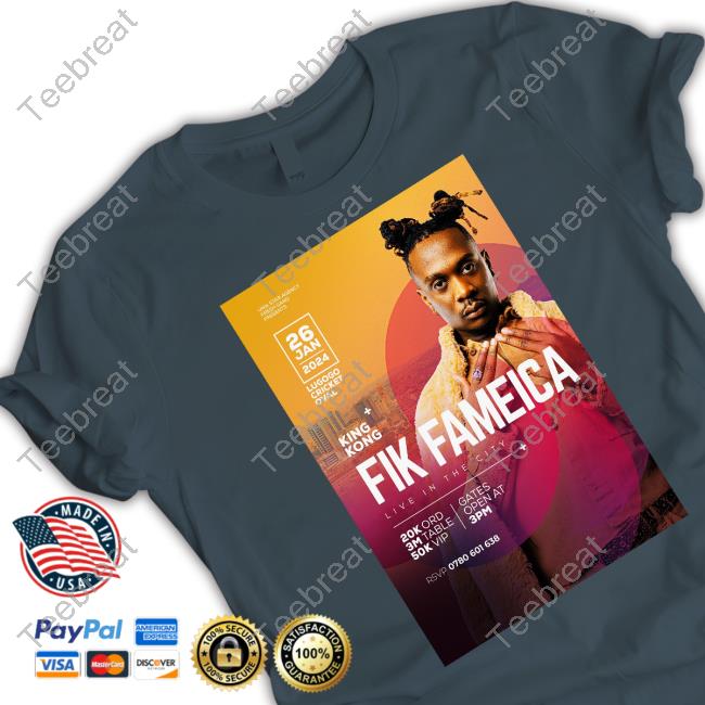 Fik Fameica Live In The City - Lugogo Cricket Oval Event Tee Shirt