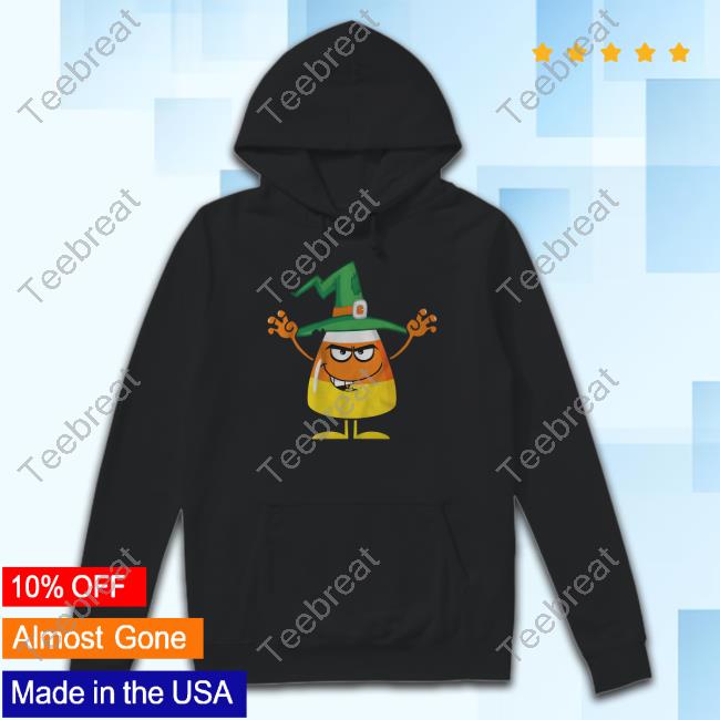 Bunkerbranding Merch Candy Corn Witch Crewneck Sweatshirt