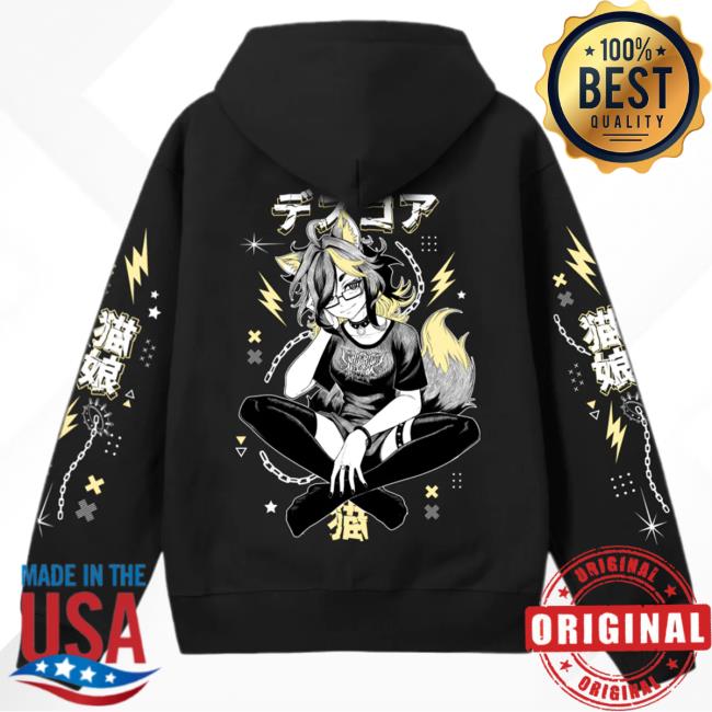 Official Uwumarket Riri Miaou Enchaîné Popover Sweatshirt Uwu Market
