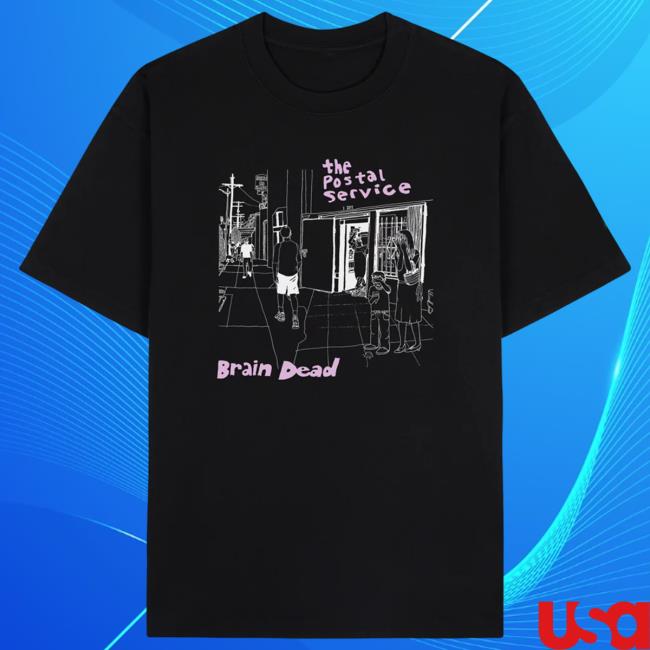 Brain Dead X The Postal Service New T Shirt Black