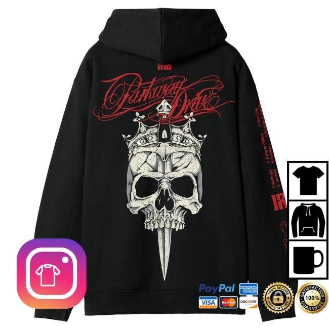 Official Parkway Drive Merch Store IRE Skull Hood