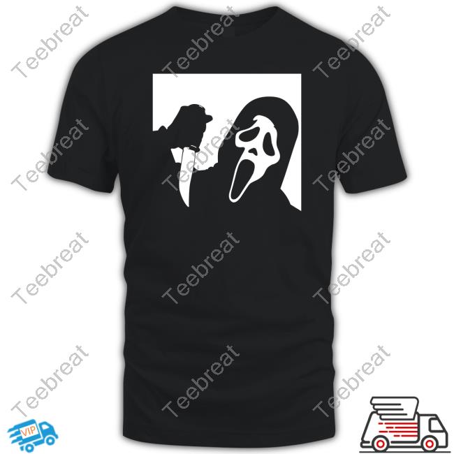 Official Scream Ghost Face Black & White Box Tee Shirt