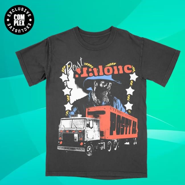 Official Complex Merch Store Shop Post Malone F-1 Trillion Posty Co. Photo Tshirt