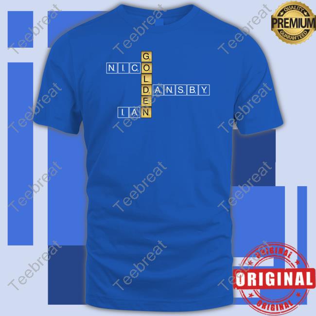 Official Obvious Shirts Merch Golden Crossword Shirt