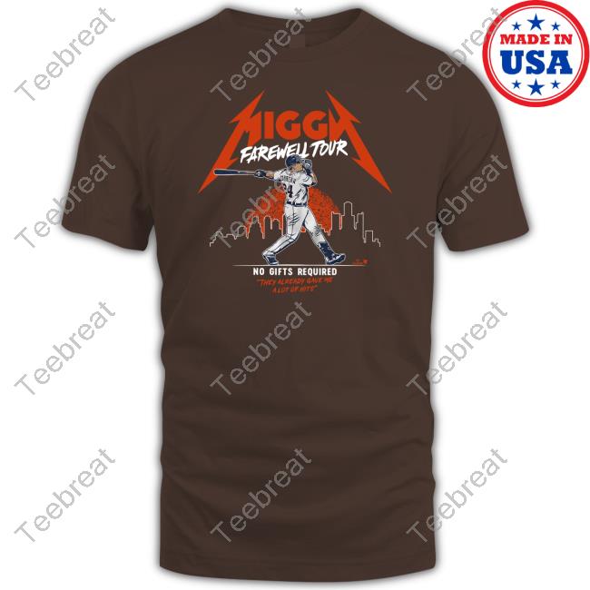 Breakingt Merch Miggy Farewell Tour No Gifts Required They Already Gave Me A Lot Of Hits Shirt