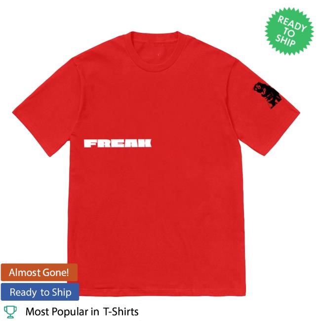 Tyga Freak Classic T Shirt - Red Print Apparel Tyga Merch Shop