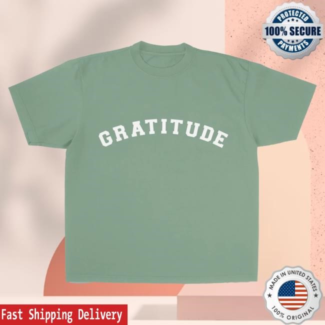 Official Brandon Lake Merch Store Gratitude Top Shirt - Light Green
