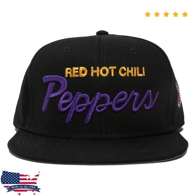 Official Red Hot Chili Peppers Peppers Snapback Cap - Black