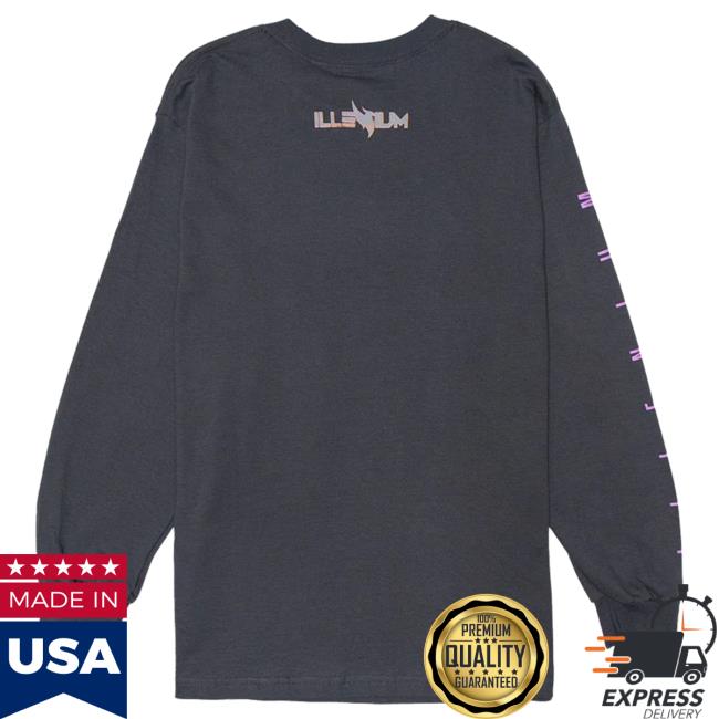 Official Illenium Merch Store Black Friday 21' Long Sleeve Coal Illenium Shop