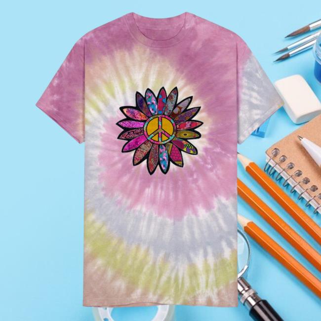 Spreadshirt Shop Store Fuchsia Fun Peace Sign Flower Unisex Tie Dye New Shirt Desert Rose Spread Shirt Merch
